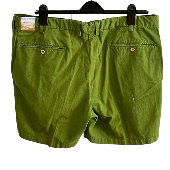 Orvis Sunwash Chino Shorts Pima Cotton Flat Front Size 42 NWT - Picture 2 of 6